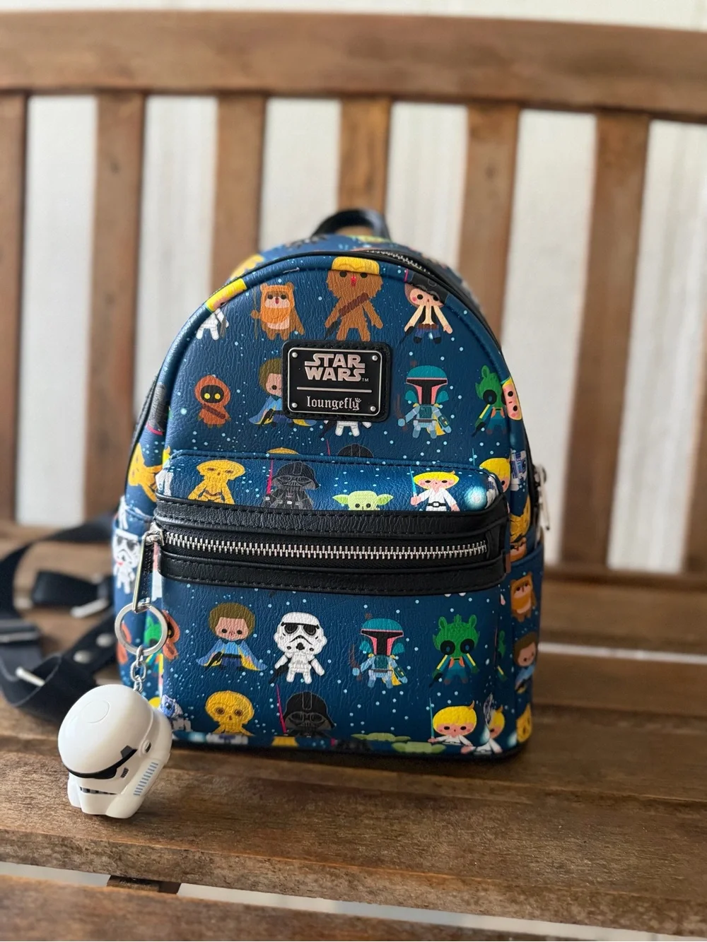 Loungefly Navy Star Wars Character Mini Backpack